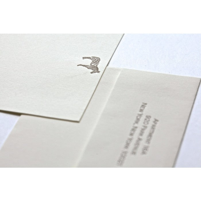brown zebra note cards