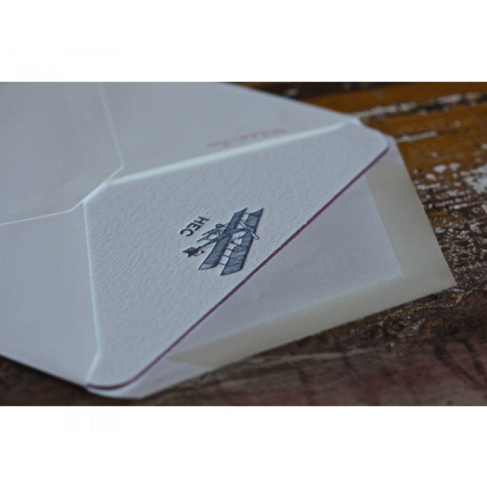 couture collection vintage plane note cards