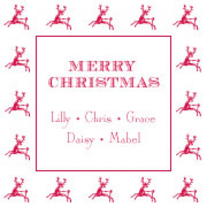 dancing deer holiday cards