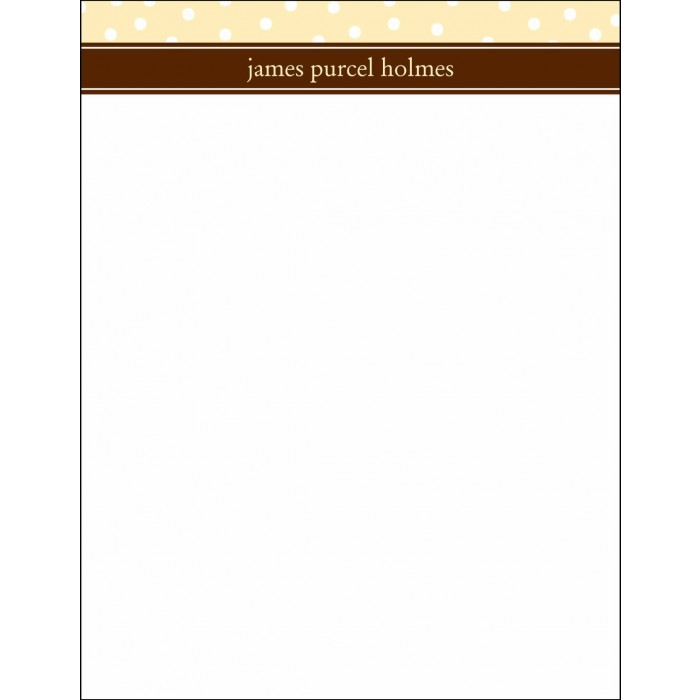 flat print baby announcement - darling dots yellow