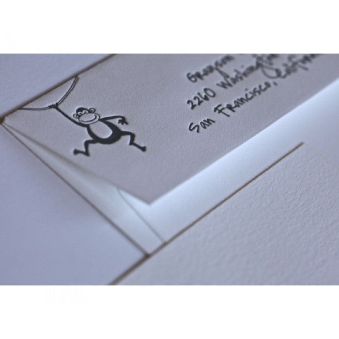 grayson monkey parade kid's stationery