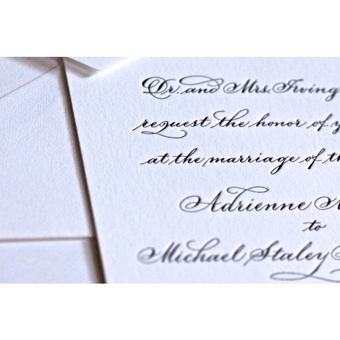 hand calligraphy suite card