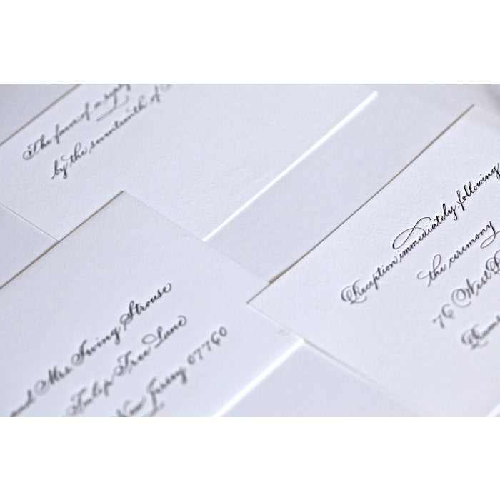 hand calligraphy suite card