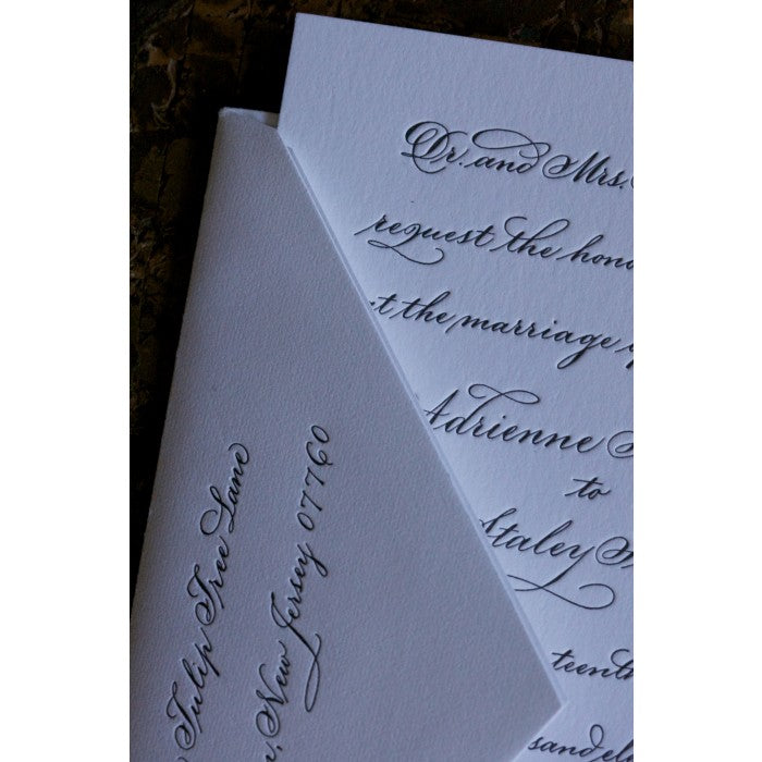 hand calligraphy suite card