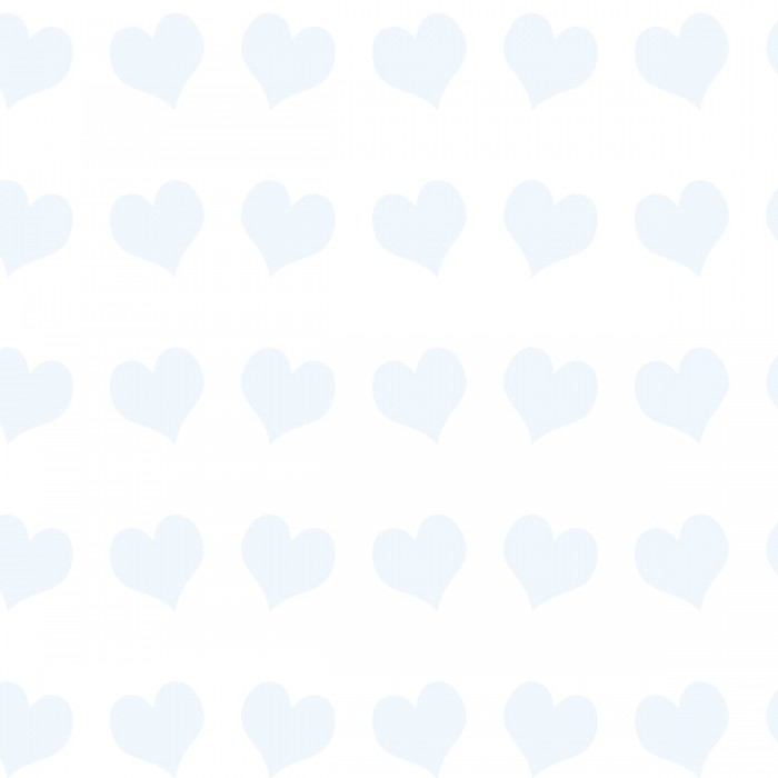 flat print baby announcement - happy heart blue