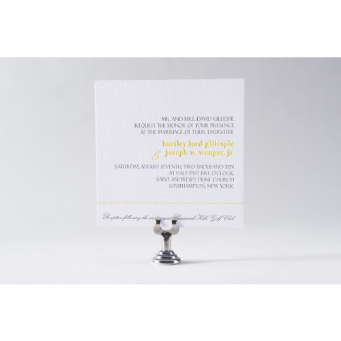 hartley & joe wedding invitation card