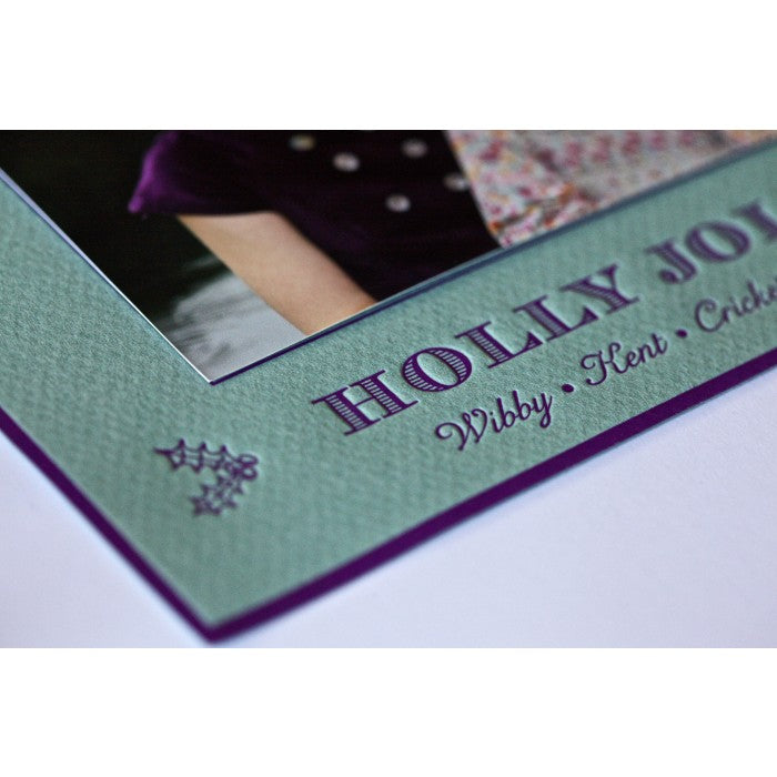 holly jolly holiday card