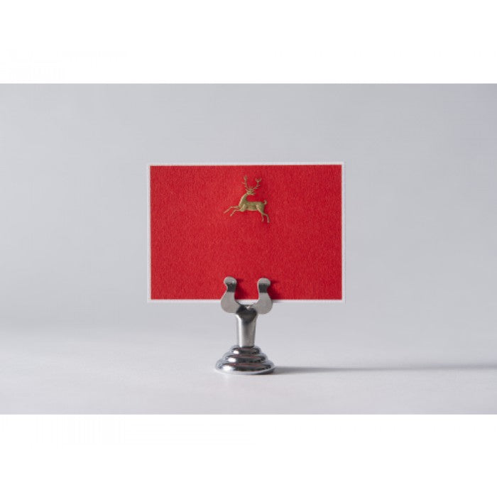 engraved holiday deer enclosures cards