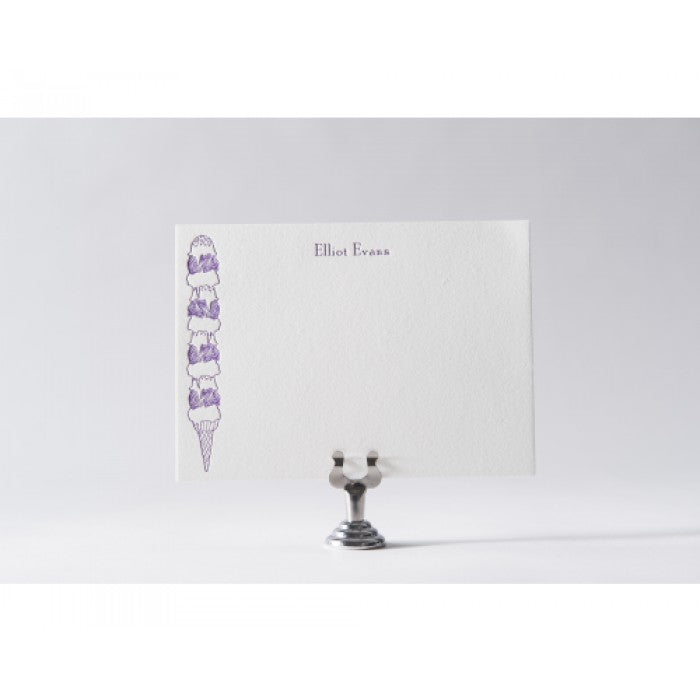 ice cream baby stationery