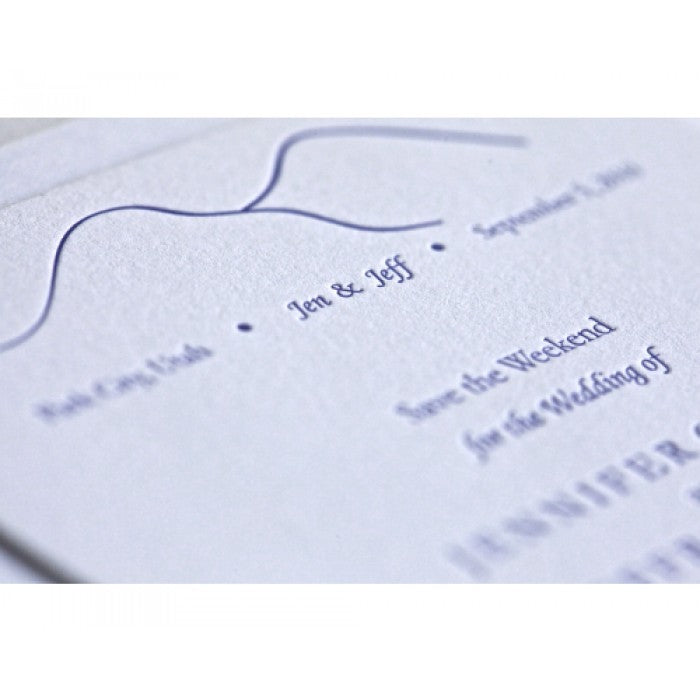 jennifer & jeffrey save the date card