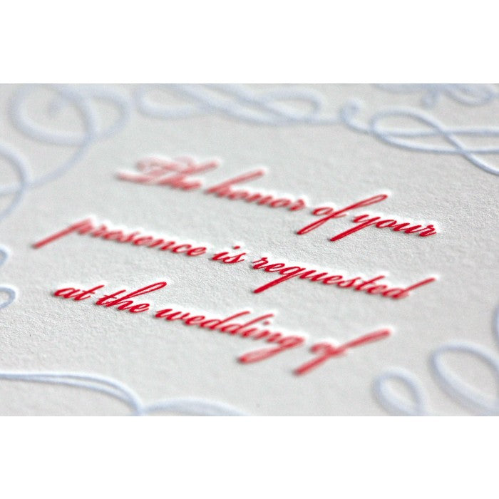 kim & greg main invitation card