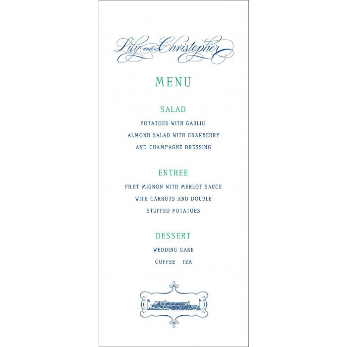 lily & dillon place card