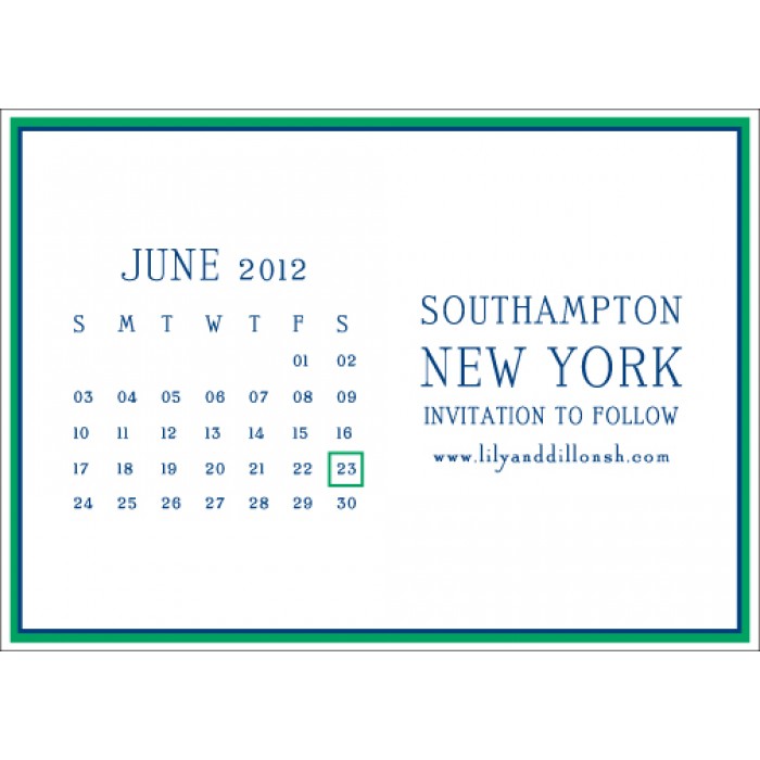 lily & dillon save the date card