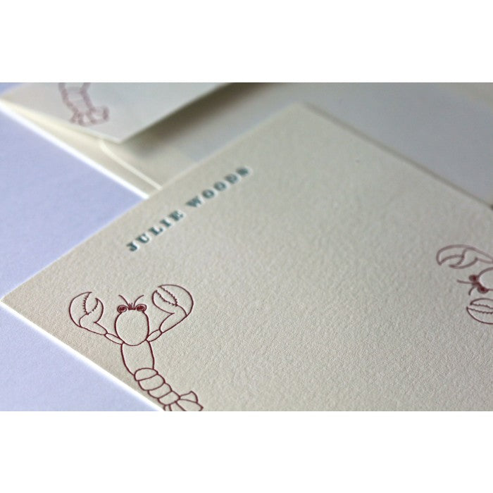 lobsters note cards