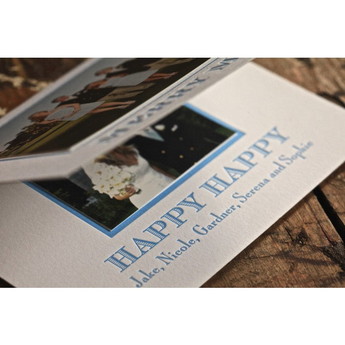 merry fold holiday card