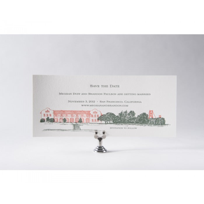meagan & brandon save the date card