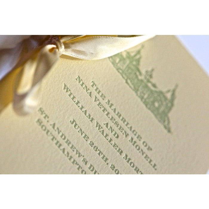 mia & winn wedding program cover cards