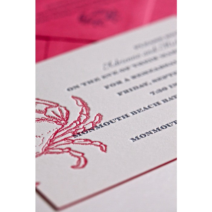 michelle & jed rehersal dinner card