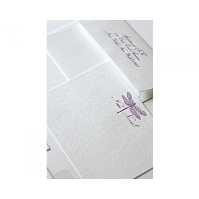 neda dragonfly letter sheet stationery