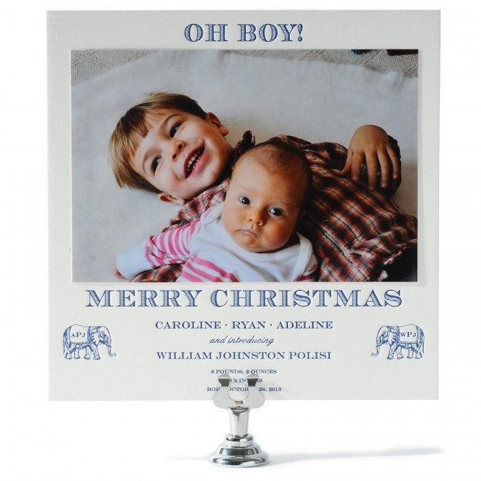 oh boy holiday card