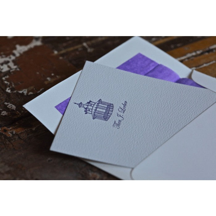 social bespoke pagoda correspondence note cards