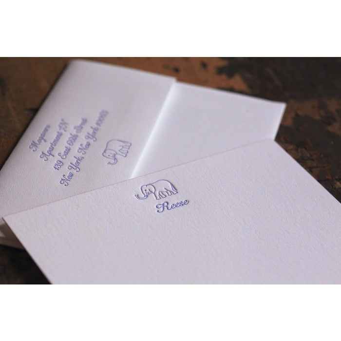 reese elephant kid's stationery