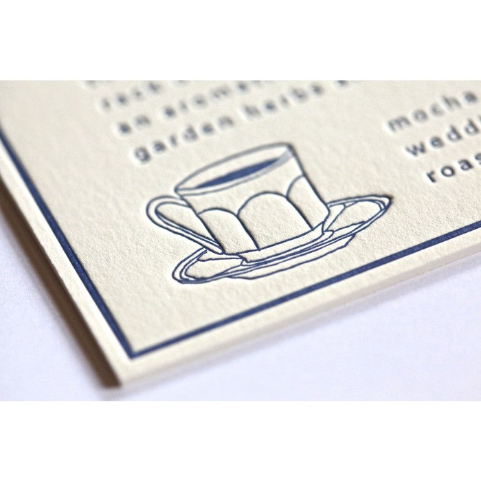 renee & carlos menu card