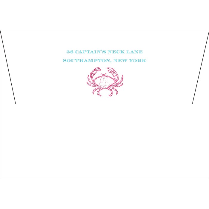 renee & carlos morrison clam bake card