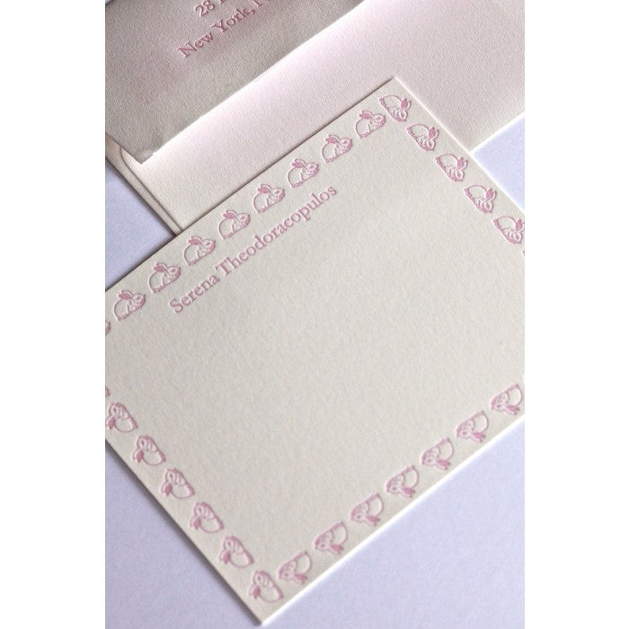 bunny the rabbits border kid's stationery
