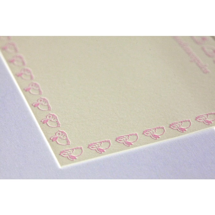 bunny the rabbits border kid's stationery