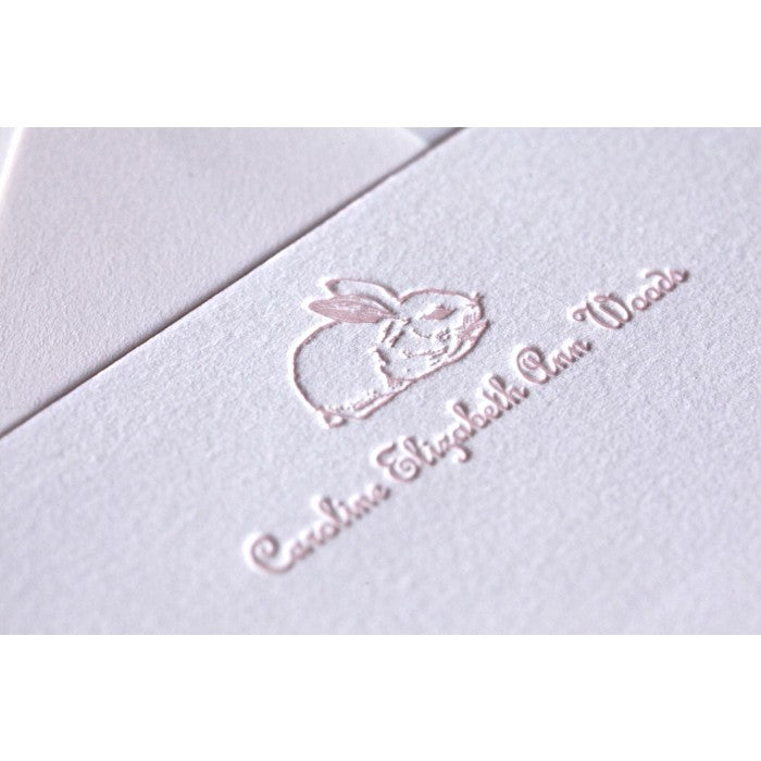 caroline rabbit kid's stationery