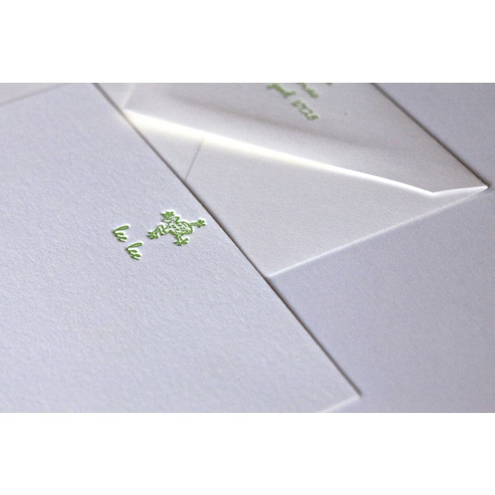 frog lee lee kid's stationery