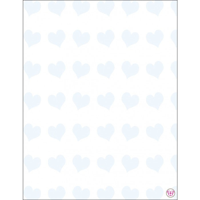 happy heart blue baby stationery