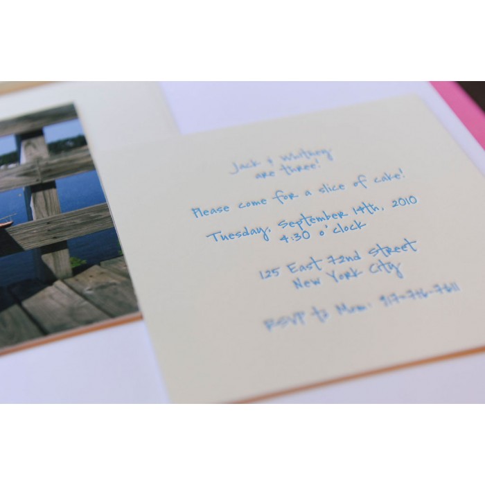 kid's parties invitations - jack and whitney