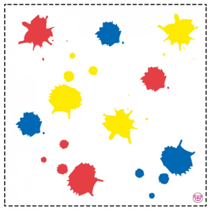 kid's parties invitations - little artist