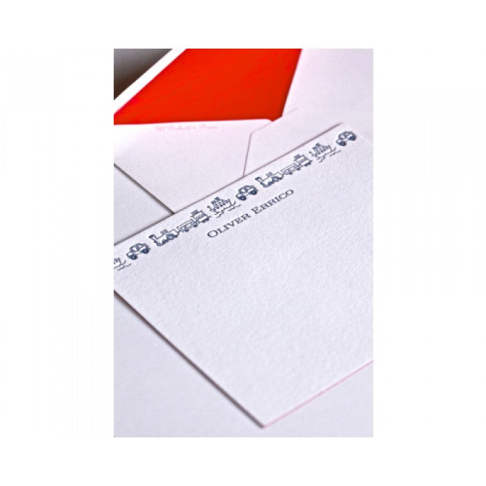 oliver vehicles kid's stationery