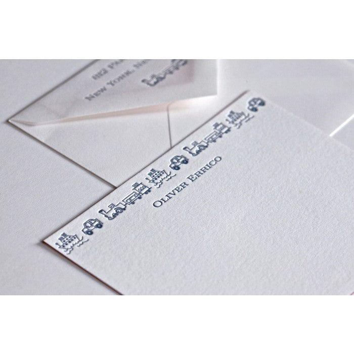 oliver vehicles kid's stationery