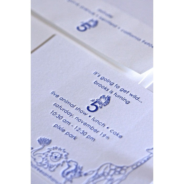 kid's parties invitations - wild things