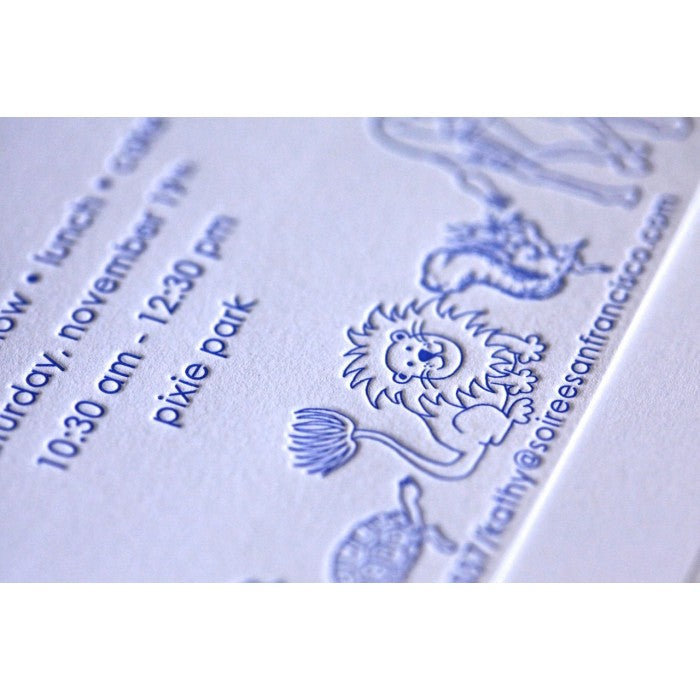 kid's parties invitations - wild things
