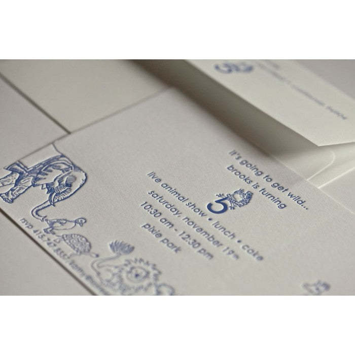 kid's parties invitations - wild things