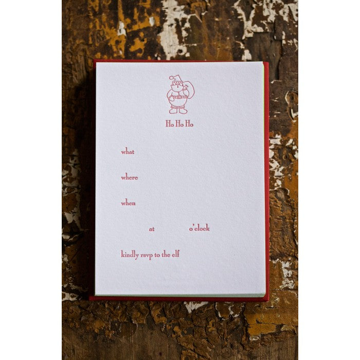 santa fill in invitations
