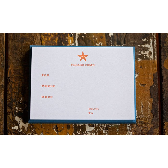 seastar fill in invitations