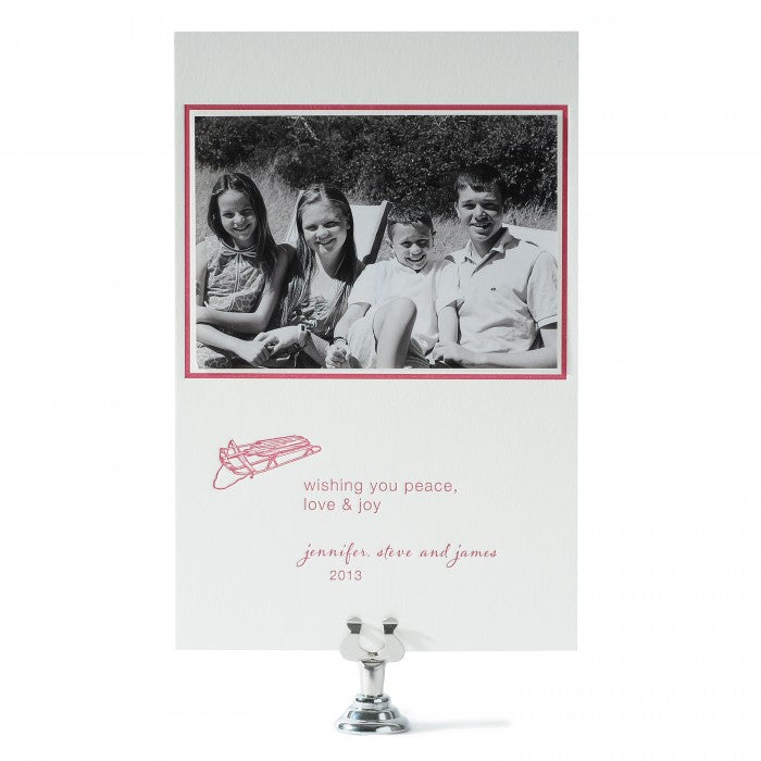 sled holiday card