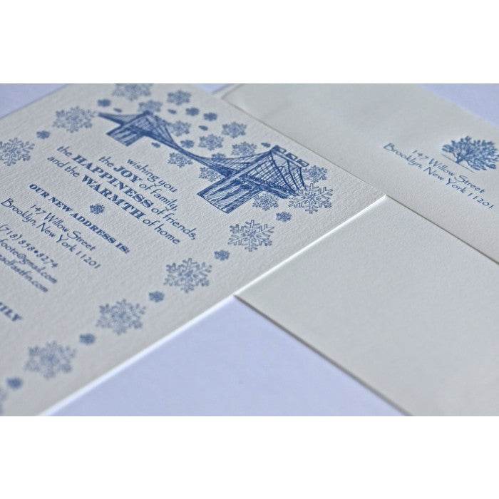 snowy brooklyn holiday card