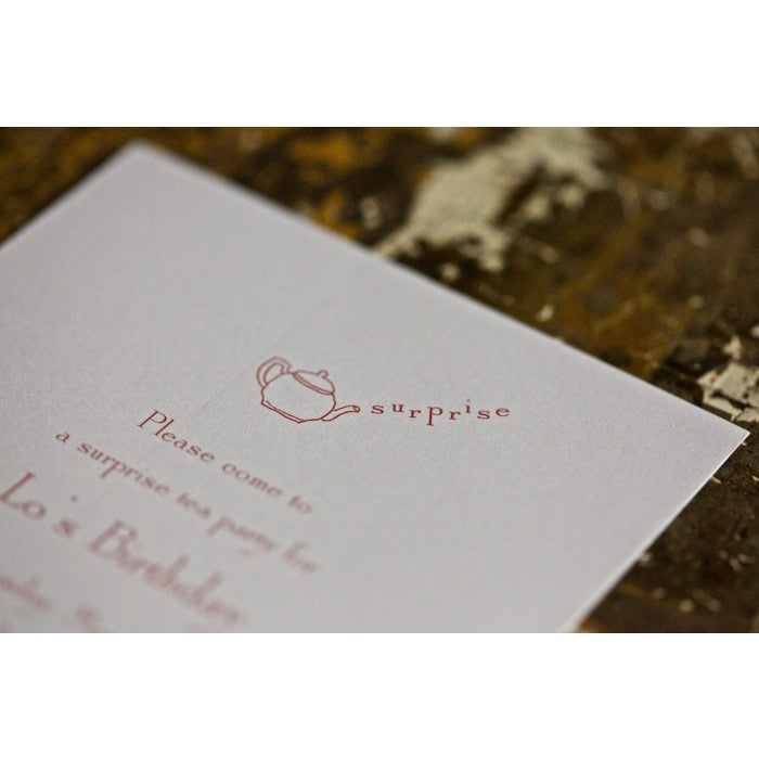 surprise tea cocktail & dinner parties
