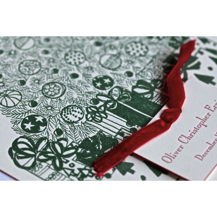tree annoucement holiday card