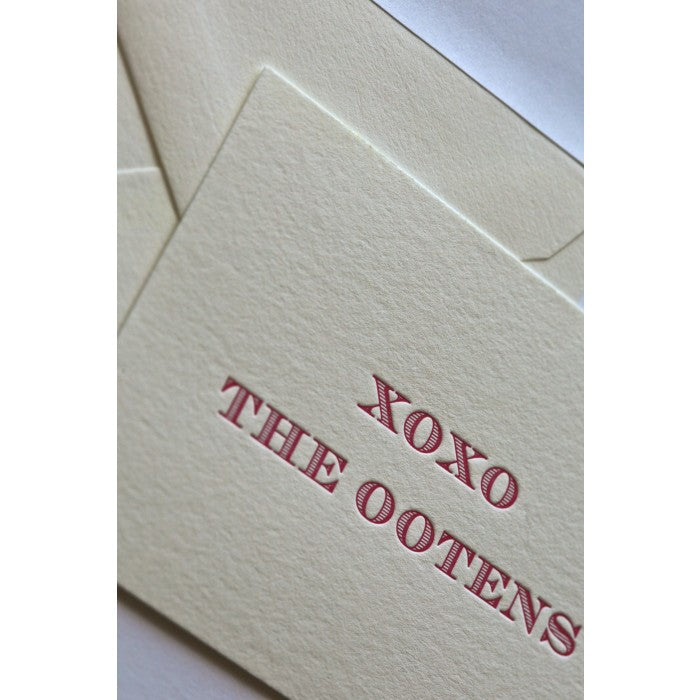 xoxo enclosure card