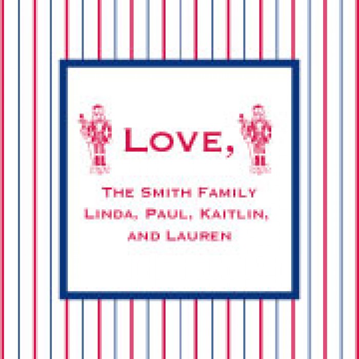 red nutcracker holiday cards