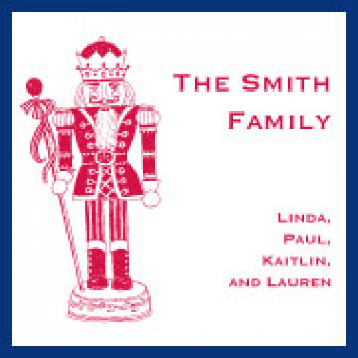 red nutcracker holiday cards