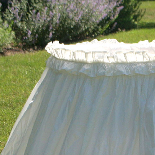 ruffles and bows bassinet (contact us for pricing)